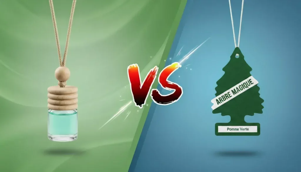 Comparatif diffuseur parfum voiture artisanal vs industriel